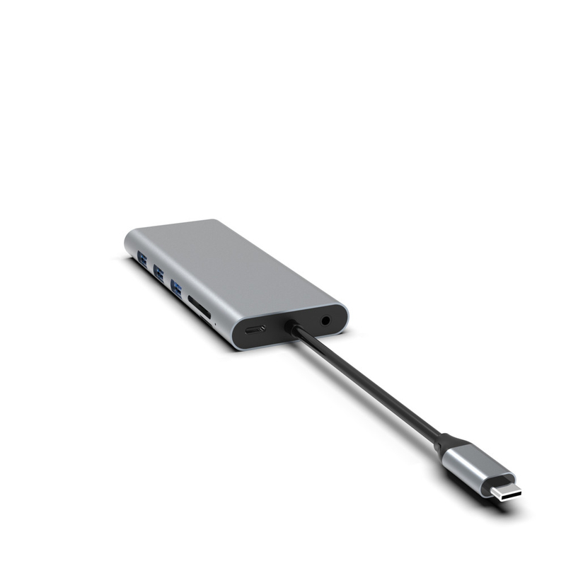5-em-1 USB C Hub com Ethernet Usb A Rj45 Adaptador Tipo C Estação de Docking MacBook