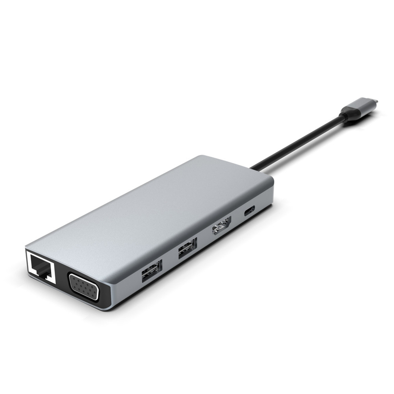 11-In-1 Usb C Docking Station Multiport Hub HDMI 4K 60Hz SD/TF Card Reader 3*USB 3.0/100W Potência