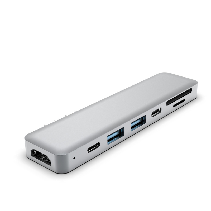 Adaptador duplo usb c Hub personalizado Dock 6-em-1 HDTV Dock Hubs USB personalizáveis para mackbook