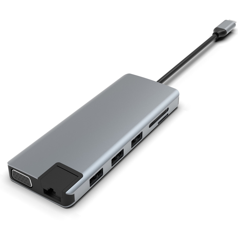 Adaptador de monitor USB C Estação de acoplagem USB C 3 Monitores USB C Hub Laptop Adaptador multiport Dock Dongle