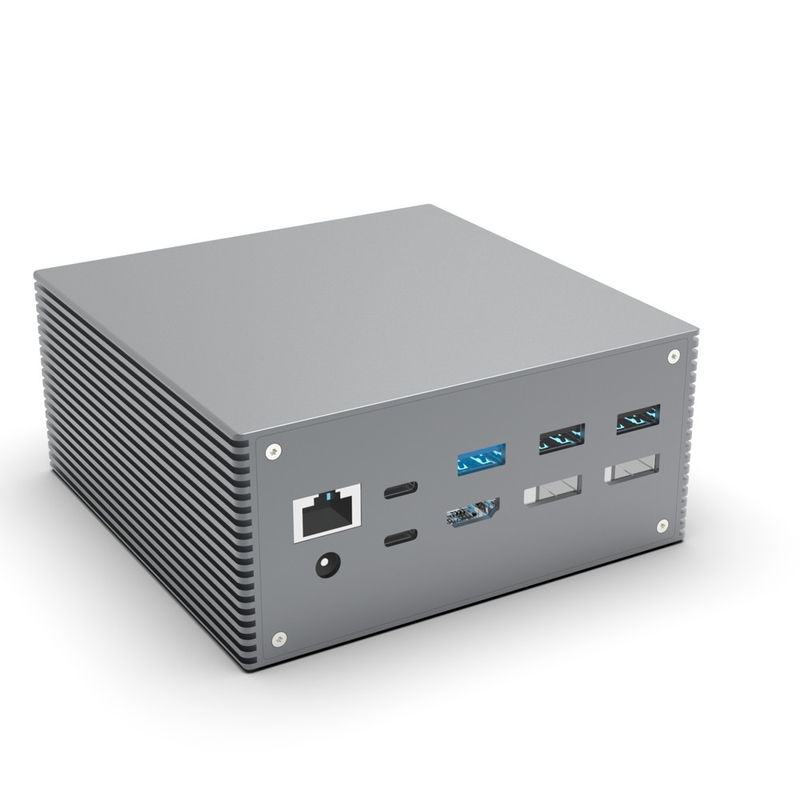 Estação de acoplagem USB C dupla 15 em 1 4k 60hz Tipo C SD 104Mb RJ45 1000M USB 3.0 para laptop