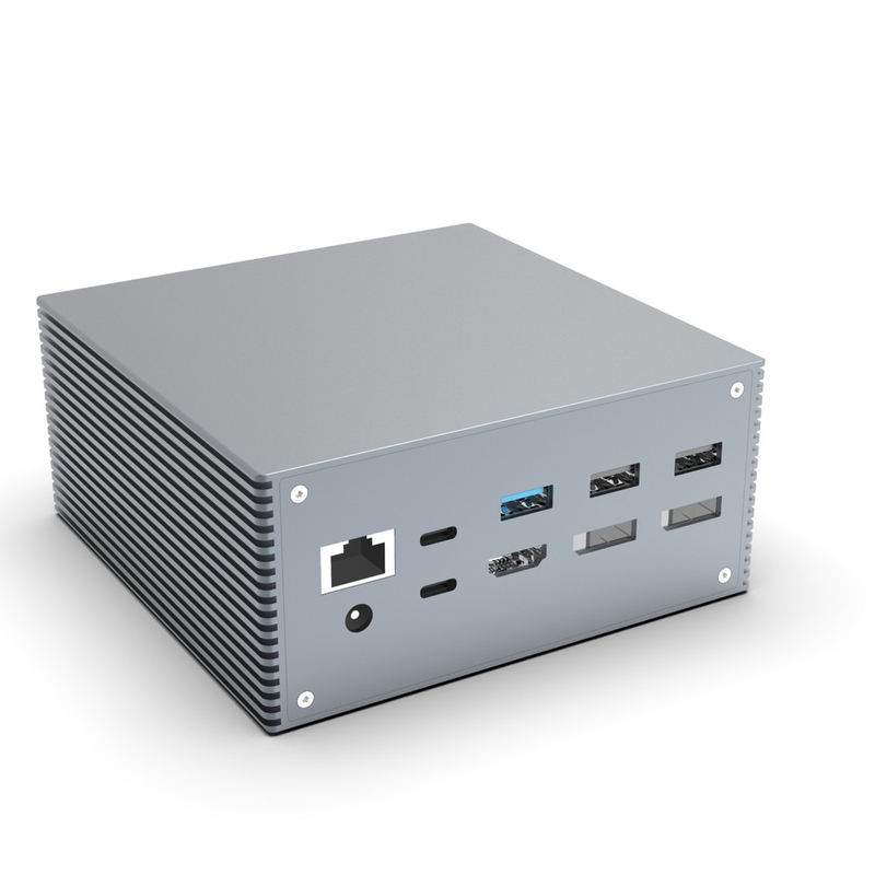 16 em 1 Thunderbolt 4 Estação de acoplagem 3 Monitores Mac USB 3.0 Laptop Universal DP USB C Com Fornecimento de Energia CC
