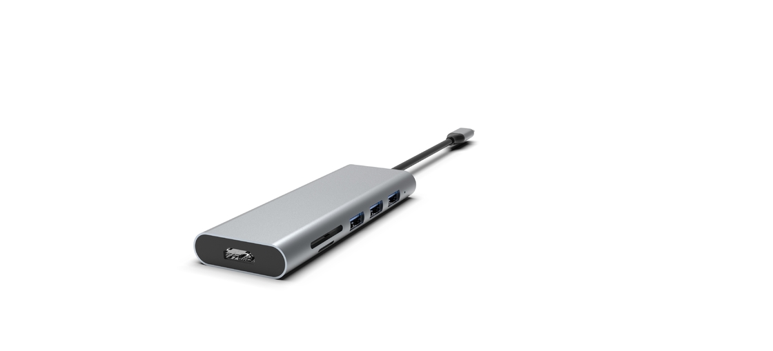 Tipo C Adaptador USB C Multiport Adaptador Hub Com Ethernet 4K HDMI 3 Portos USB 3.0 100W PD Compatível