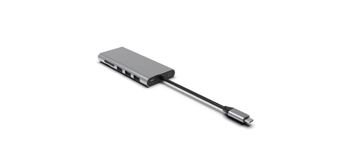 Macbook Usb A Adaptador para Macbook Air 5 em 1 Multi Portos 4K Usb Tipo C Slim 3.0