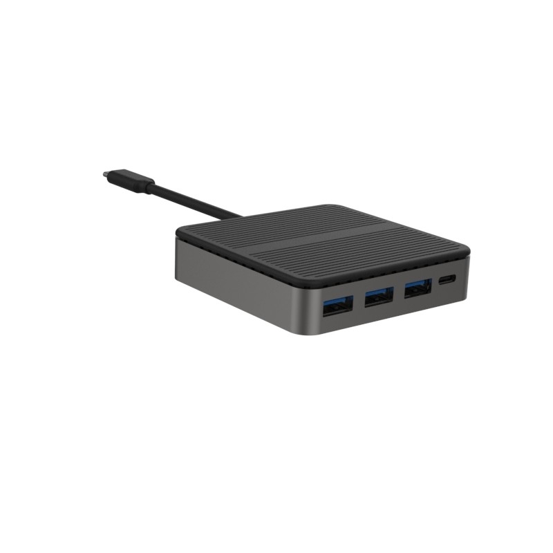 Quadrado 6 em 1 Dual HD 4K Tipo C Docks com RJ45 PD 100W SD TF 3xUSB 3.0 Docking Hdmi Hub Usb C A