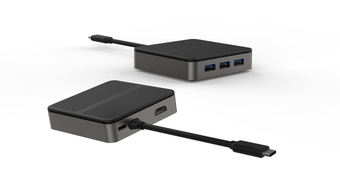 3 em 1 Adaptador USB C para HDMI Adaptador Multiport Tipo-C Hub com 4K HDMI Port PD M Carregamento USB 3.0 OTG Daax 100Wta