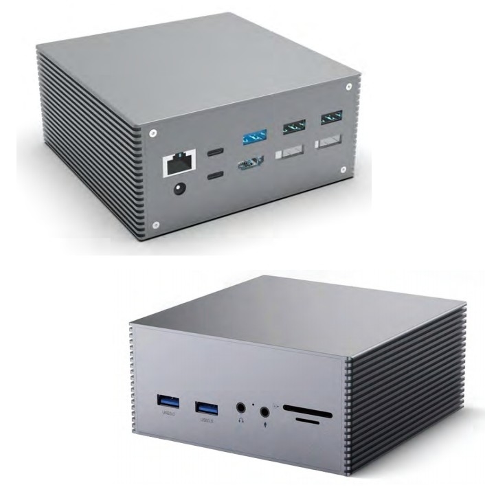 16 em 1 Thunderbolt 4 Estação de acoplagem 3 Monitores Mac USB 3.0 Laptop Universal DP USB C Com Fornecimento de Energia CC