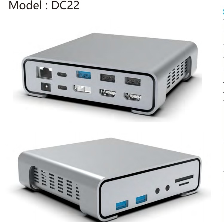 16 em 1 USB C Hub Tipo-C para PD HDMI USB3.0 USB2.0 USB-C SD TF RJ45 Estação de acoplagem