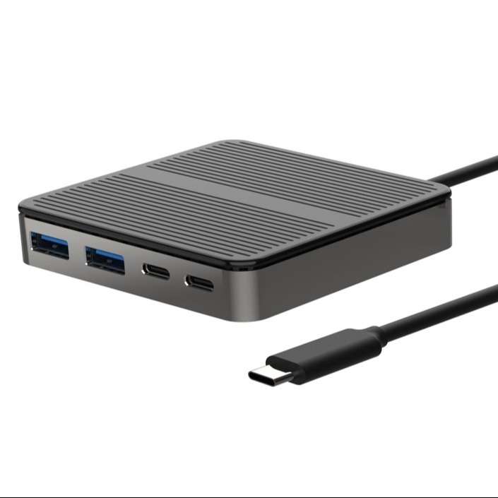 Tipo de alimentação C para adaptador USB quadrado USB 3.0/2.0 Hub Transferência de dados e conectividade para computador portátil