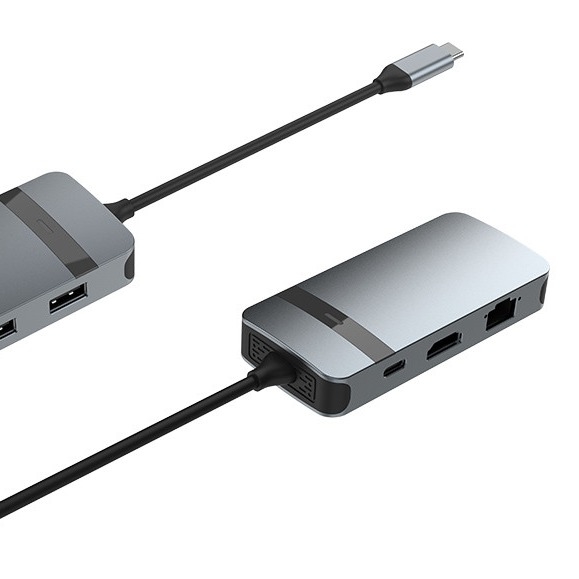 4 IN 1HDMI USB UP Usb C Adaptador para Conectividade de Áudio Aprimorada de Potência de Laptop