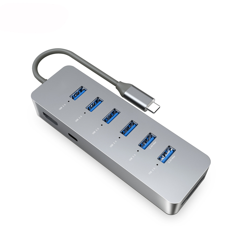 10 Gbps Usb C Hub Usb 3.0 Splitter Usb A Expander Portátil Multiport Data Hub Para Laptop Imac Pro
