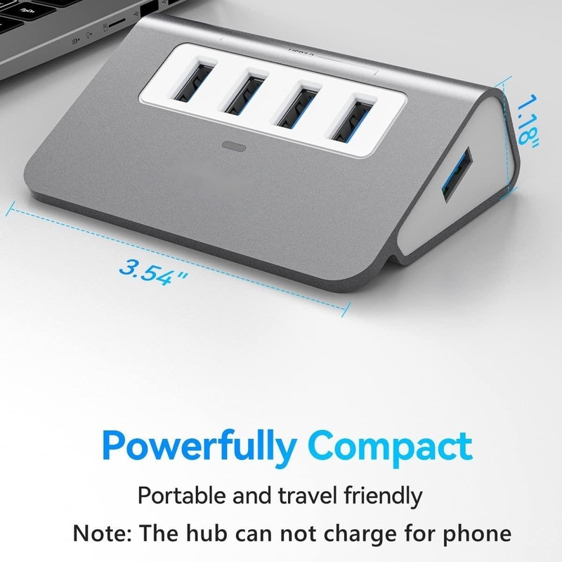 10 Portos USB C Hub Portátil USB C Hub Tipo C a 4 Portos USB A Para PC Tablet