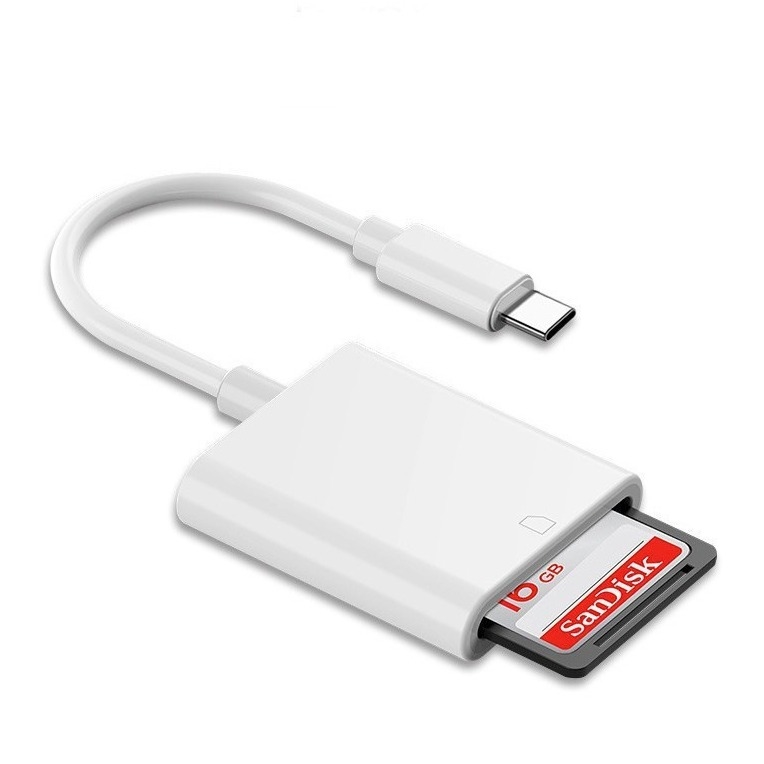 Apple External USB C para leitor de cartão SD Tipo C Leitor de cartão de câmera Adaptador de leitor de cartão de memória