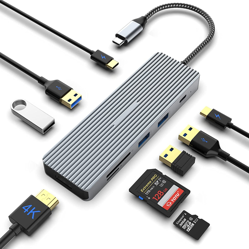 Usb-C Hub Docking Station Hdmi Adaptador de monitor duplo para estação de docking de laptop