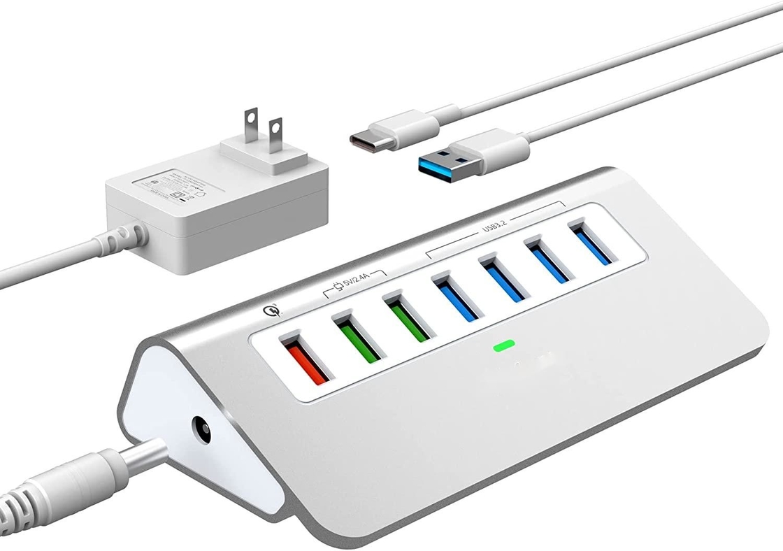 Adaptador USB Tipo-C para Ethernet com 14 portas USB 1000 Mbit/s Gigabit RJ45 LAN Hub
