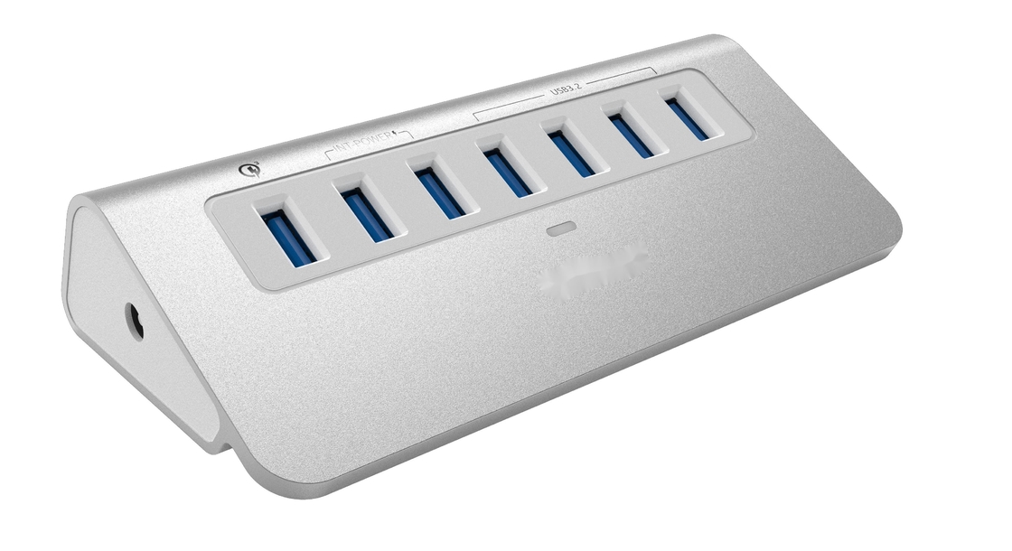 Conveniente Silver USB C Docking Station com Displaylink IC e portas USB 3.0