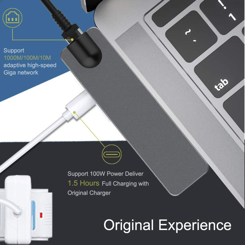 Vga Hub Hdmi Usb C Estação de Docking Usb C Multi Hub Splitter Concentrator Estação de Docking PC Portátil