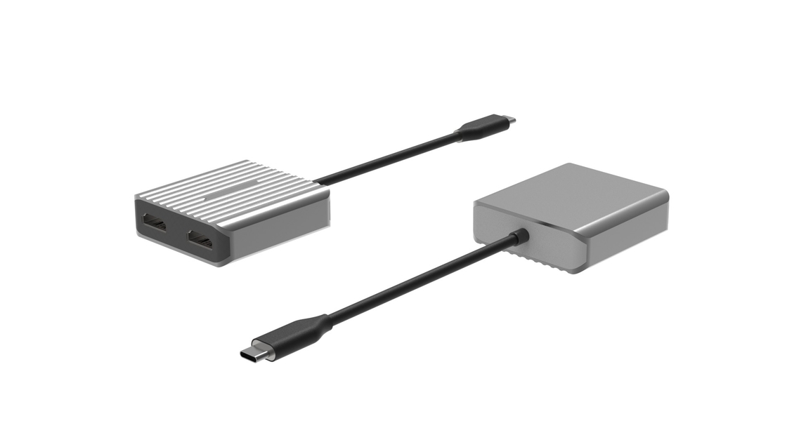 Alta Velocidade HDMI para Usb Um Adaptador Usbc 2 HDMI 8K 4K Dual Mirror Portátil