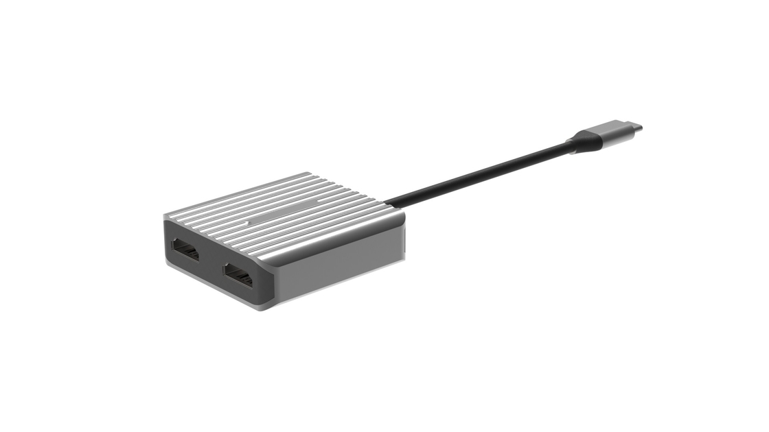 Alta Velocidade HDMI para Usb Um Adaptador Usbc 2 HDMI 8K 4K Dual Mirror Portátil