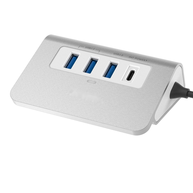 Adaptador multiporte USB C 4 em 1 com portas USB 3.0 HDMI 4K para notebook