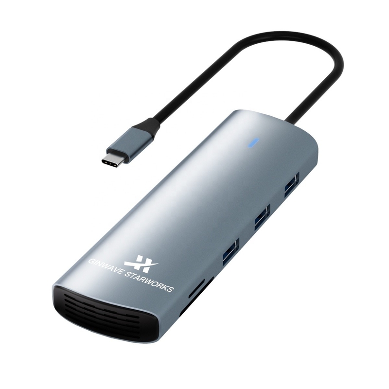 Experimente conectividade sem problemas com o nosso USB C Hub e compatibilidade USB Tipo-C