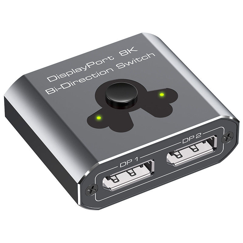Switcher de porta de exibição de 8K60Hz para operação fácil e comutação DP 1.4 de alto desempenho