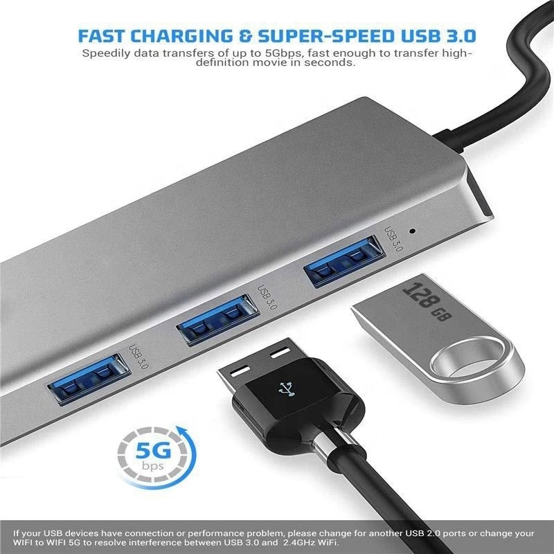Estação de acoplagem USB tipo-C de 12 em 1 HDMI 1080P 60Hz 2*HDMI VGA RJ45 4*USB Audio SD/TF PD