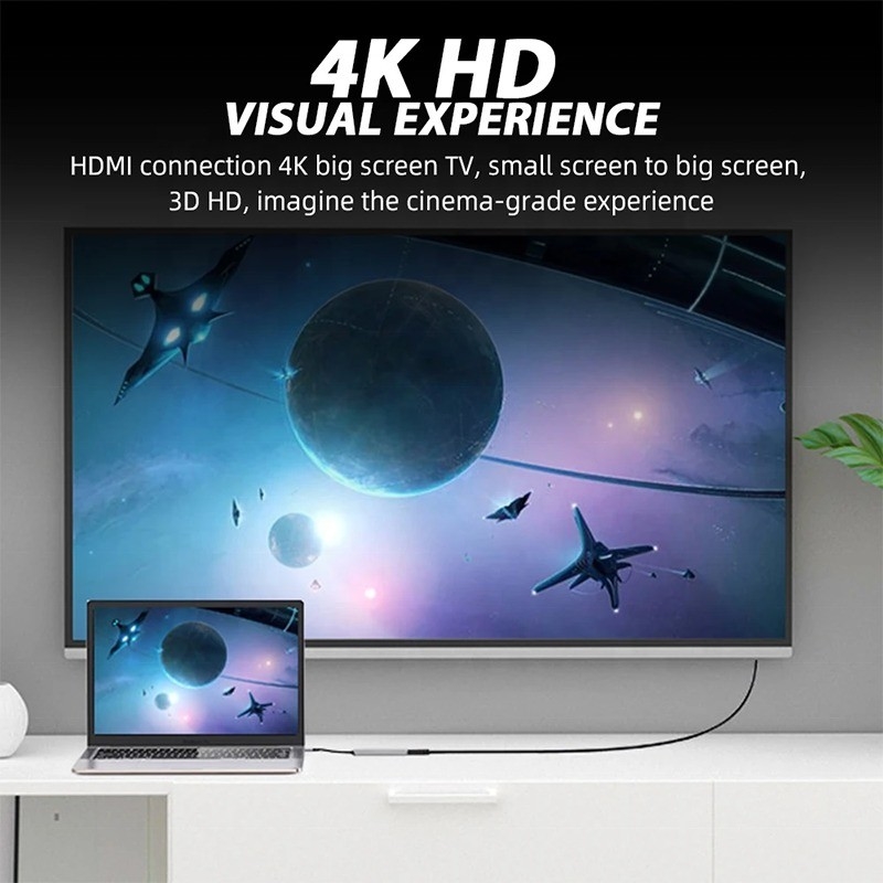 USB 3.1 Docking Station Hub com 4K HDMI USB3.0 TF SD Card Reader e 87W PD Charging
