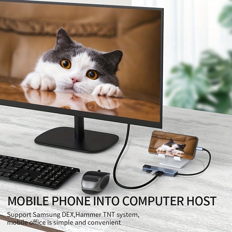 Carregamento rápido 16 em 1 Adaptador USB C para Telefone Móvel Laptop Notebook 4K HDMI RJ45 PD