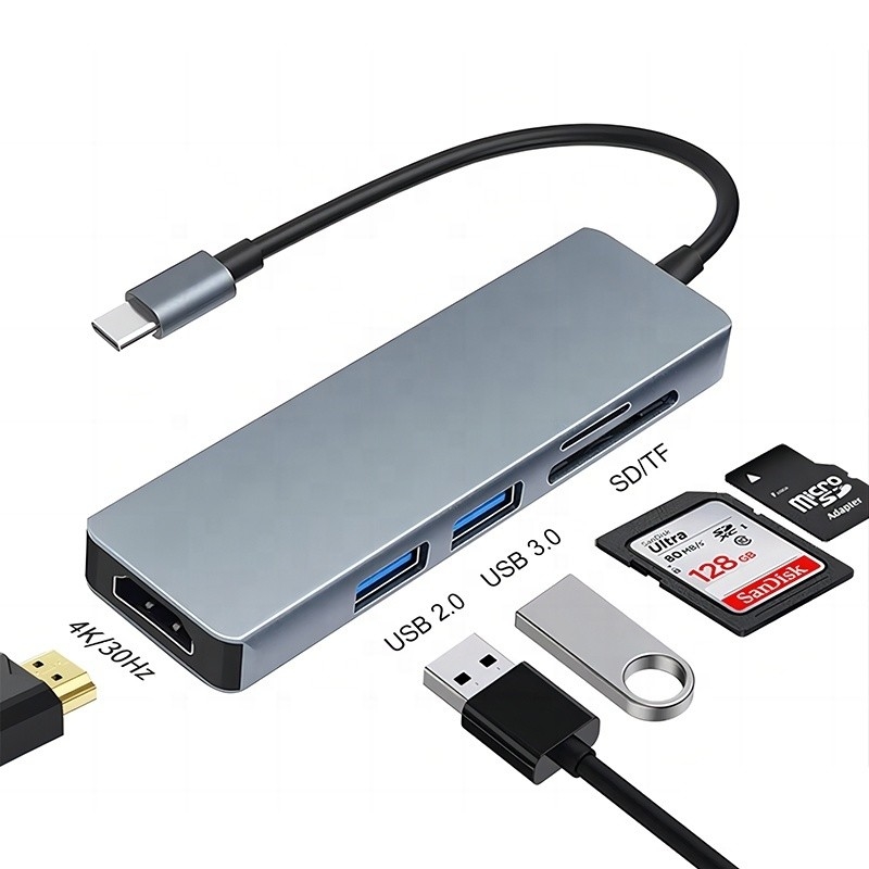 11 em 1 USB-C Hub Tipo-C para HDMI USB3.0 USB2.0 SD TF Adaptador Hub com Card Reader