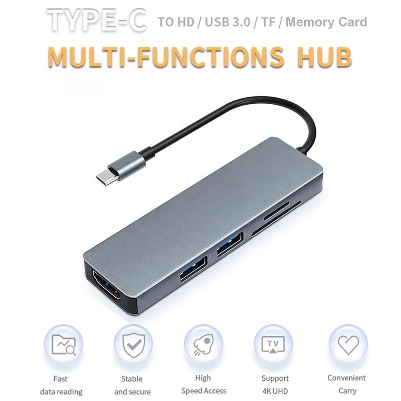 11 em 1 USB-C Hub Tipo-C para HDMI USB3.0 USB2.0 SD TF Adaptador Hub com Card Reader