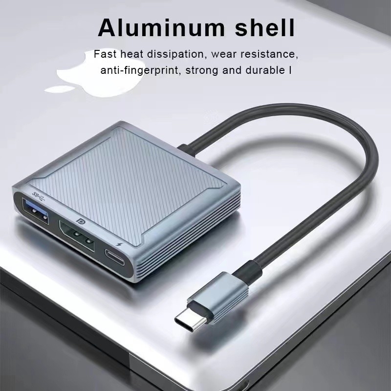 USB C Hub com HDMI e Displayport, 13 em 1 USB C para Displayport Hub com 100W PD