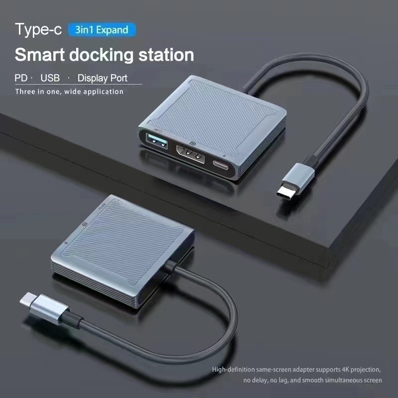 USB C Hub com HDMI e Displayport, 13 em 1 USB C para Displayport Hub com 100W PD
