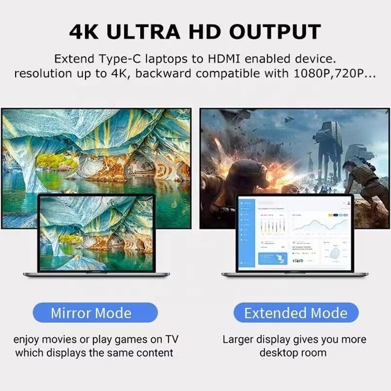 Estação de acoplamento do adaptador do hub USB 3.1 / USB Tipo-C com 4K HDMI USB 3.0 USB Tipo C PD