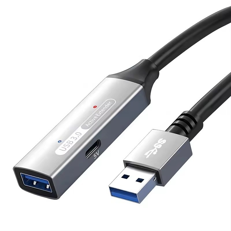 USB 3.0 Hub Extensão Tipo A macho para fêmea cabo de dados com USB C Hub Power Extra Long