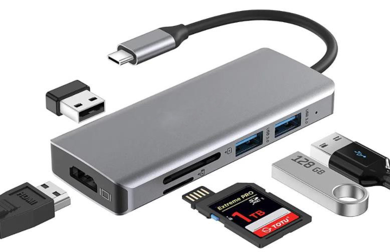 Comprimento personalizado Cinza USB-C para HDMI 2.1 Adaptador 8K 60Hz para velocidade USB Tipo C 3.1 Laptops