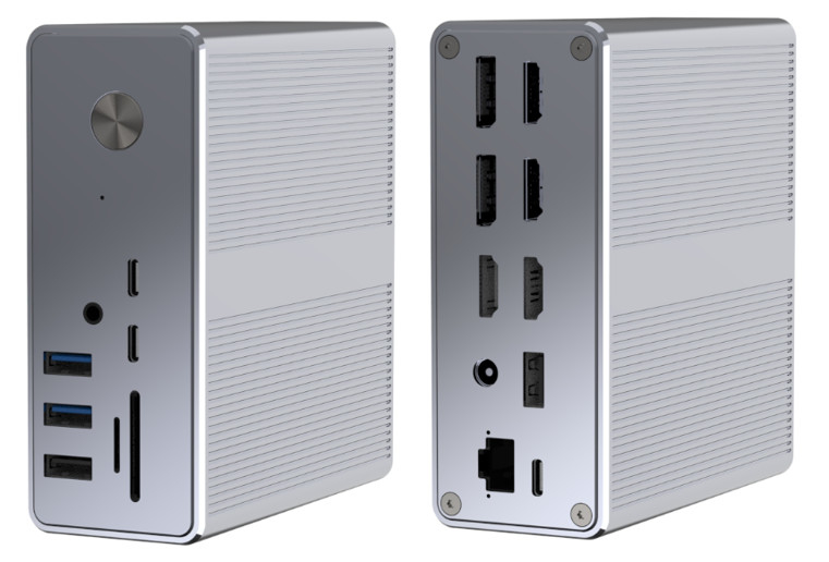 Fornecimento de energia até 120W USB-C Hub Docking Station WithmicroSD3.0 Card Reader com desempenho