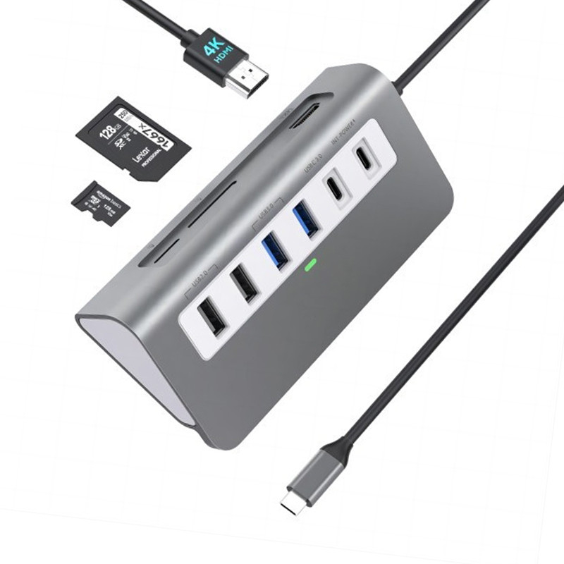 USB 3.1 Interface 4-In-1 Tipo C Hub Adaptador múltipla para transferência de dados de velocidade
