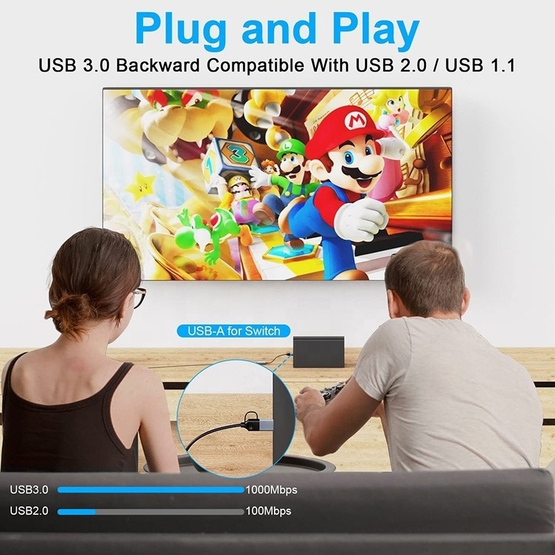 Adaptador USB C Tipo-C para Ethernet RJ45 Gigabit Lan para laptops em alta demanda