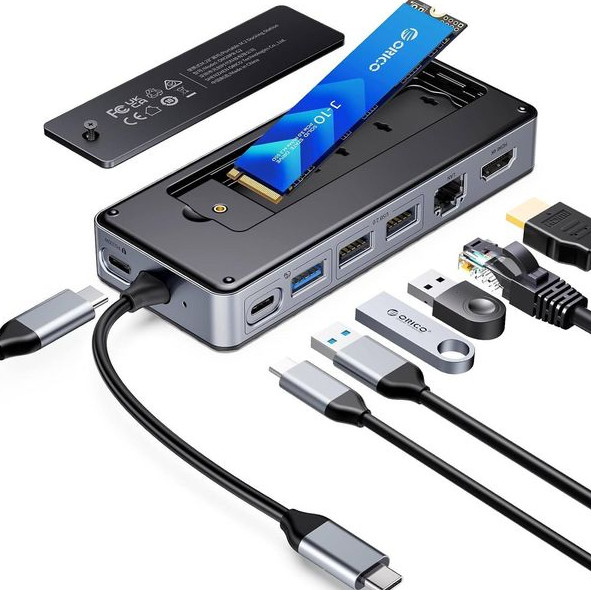 Displaylink Usb 3.0 Docking Station Enclosure Of NVMe NGFF SSDs Windows Mac Chrome OS