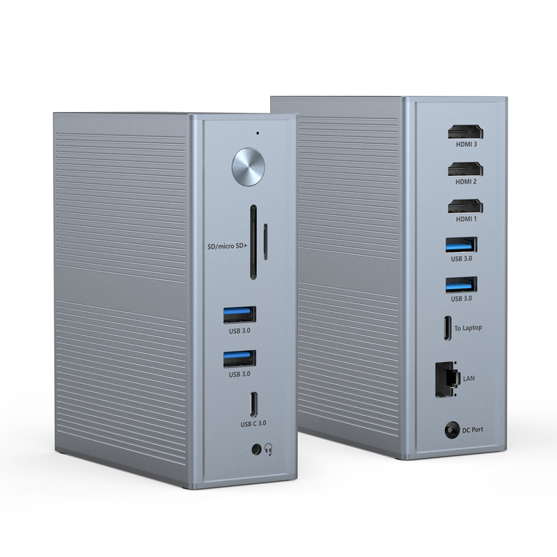 Subosen Power Supply USB-C PD 100W USB-C Docking Station para compatibilidade rápida e suave do dispositivo