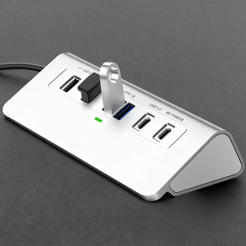 Hub USB C de alta resolução com saída HDMI 4K para exibição de alta resolução e streaming de vídeo