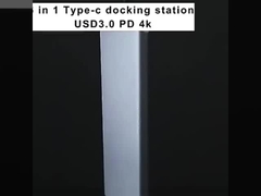 Adaptador multiporte versátil de 8 em 1 USB tipo C Hub para multitarefa e transferência de dados