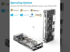 11-em-1 USB-C Hub com HDMI duplo USB 3.0 Ethernet 3.5mm Áudio para laptop Macbook