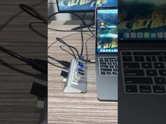 Mini docking station USB-C 9 em 1