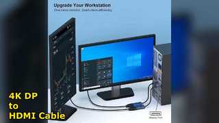 Adaptador Displayport para cabo HDMI 4K